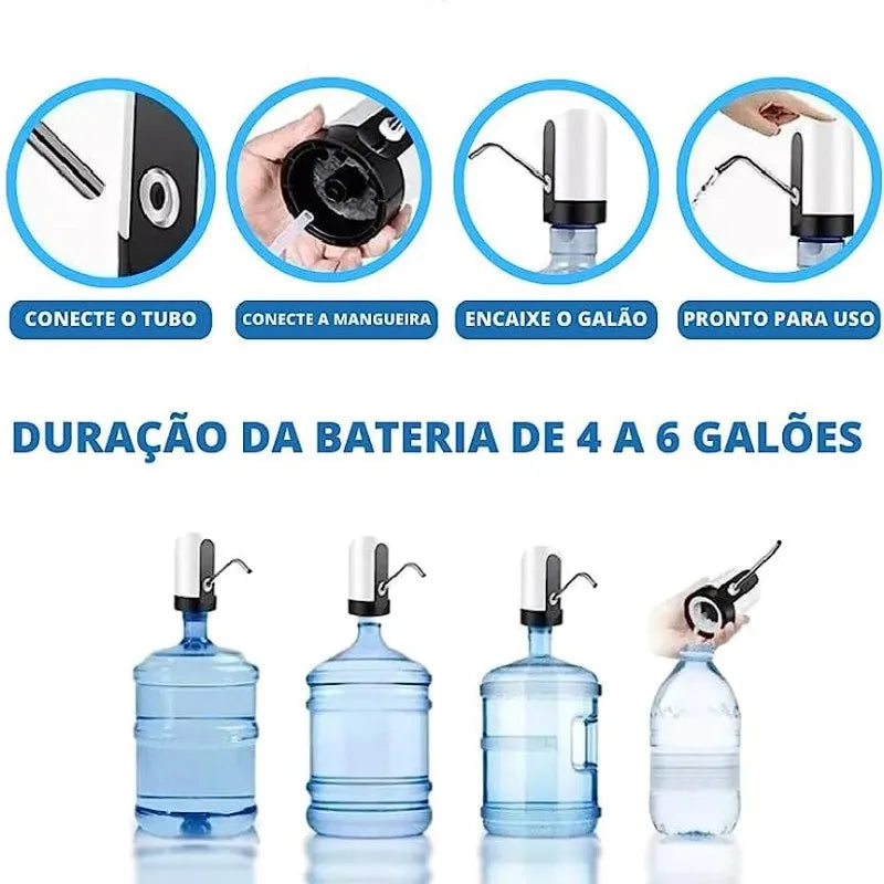 HydroPump: Bomba Elétrica Universal para Galões de Água