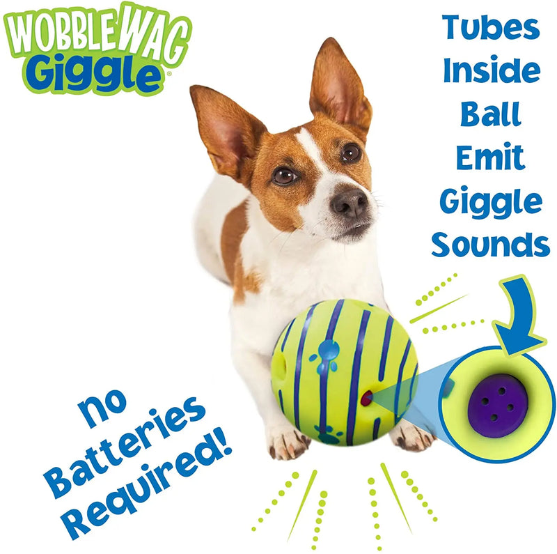 Wobble Wag Giggle Ball: Diversão e Exercício para Seu Cão em Qualquer Lugar